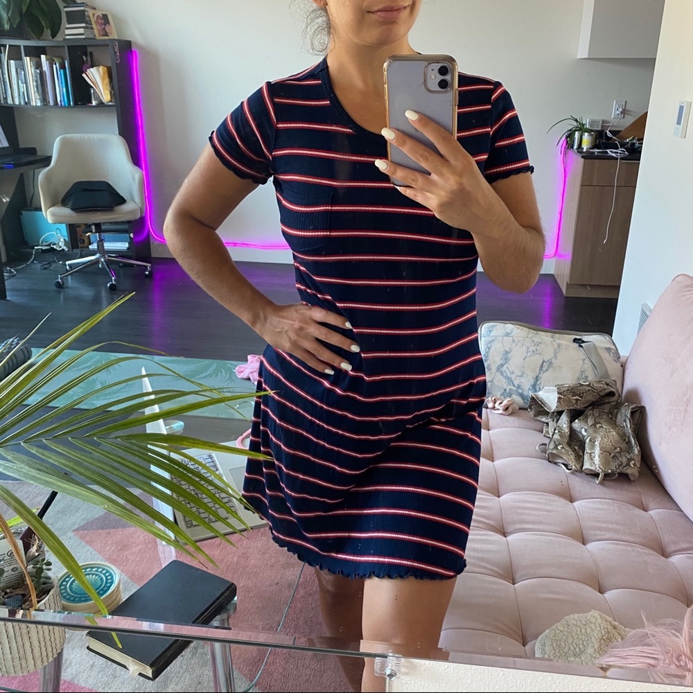 Striped t shirt dress